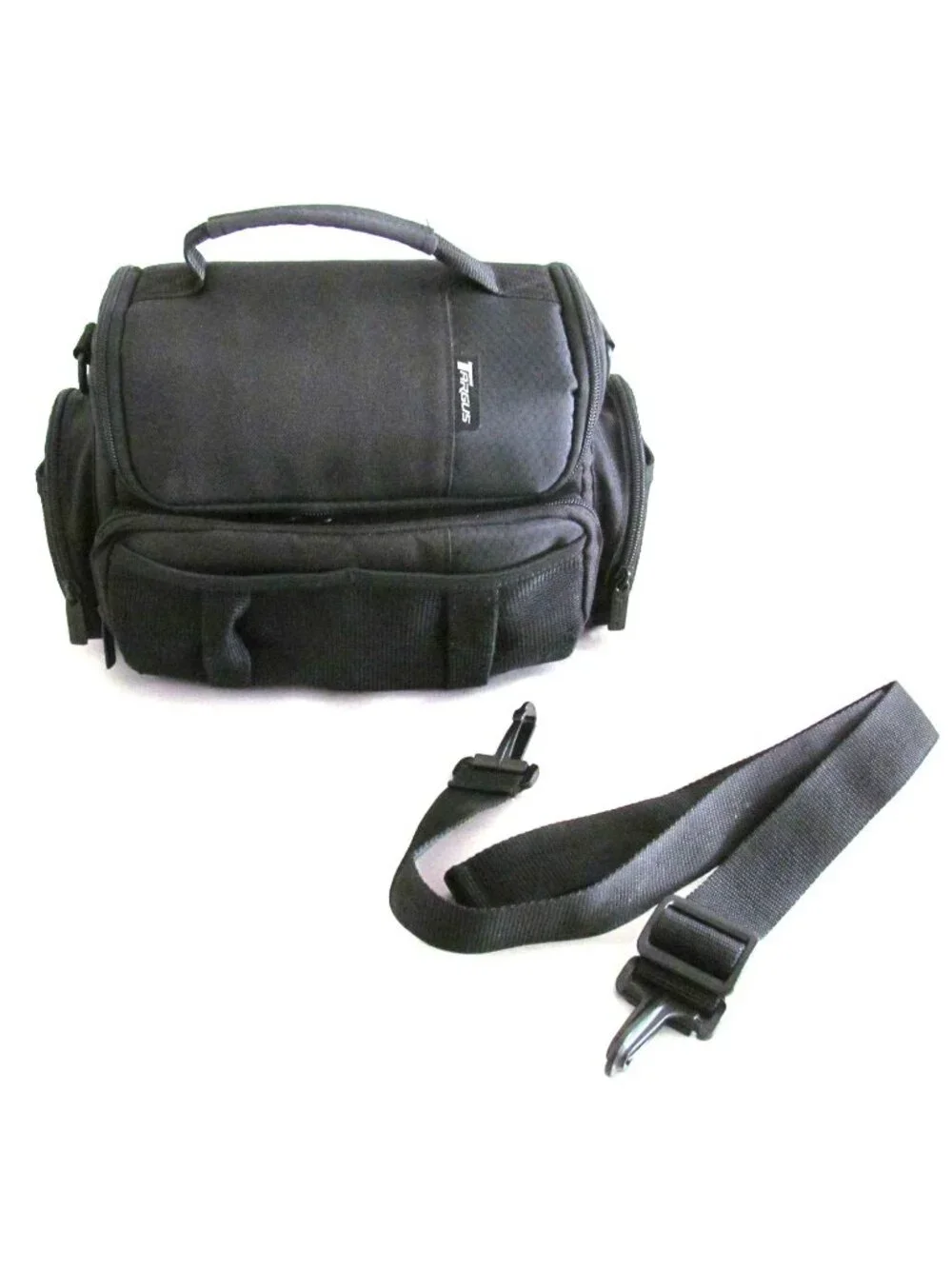 Targus Black Camera Bag with Adjustable Detachable Strap Multiple Compartments